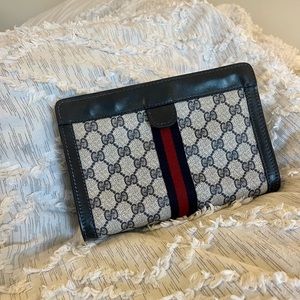 Authentic 80’s Gucci Parfums 38 clutch Made In Italy